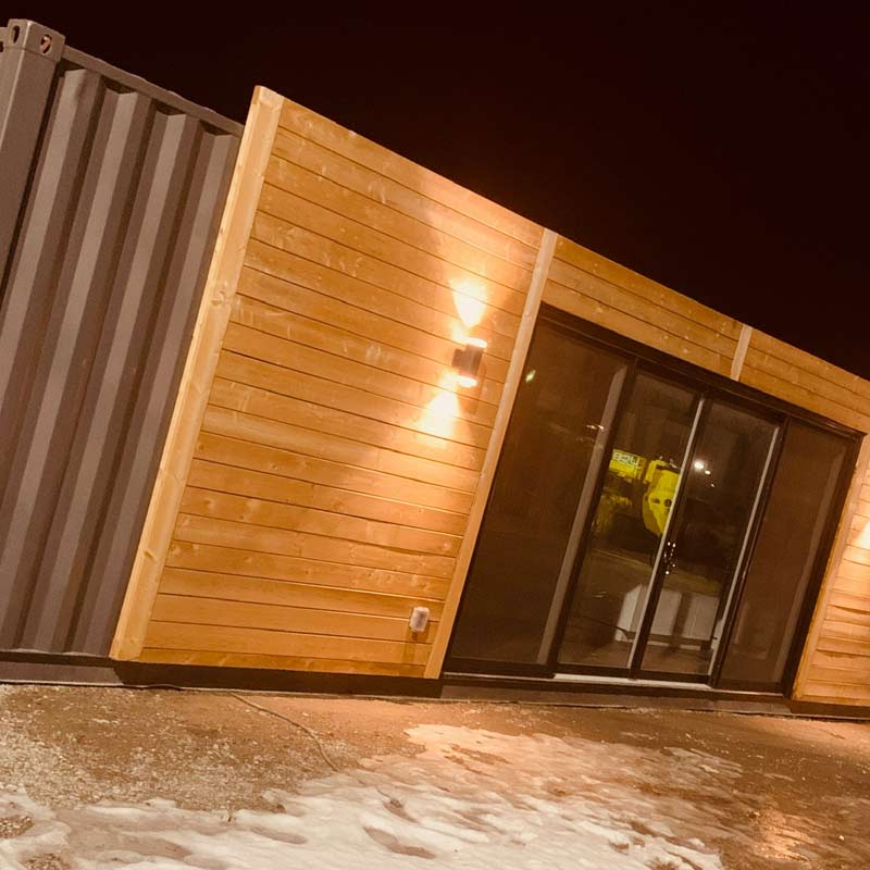 Office Container with Custom Facade